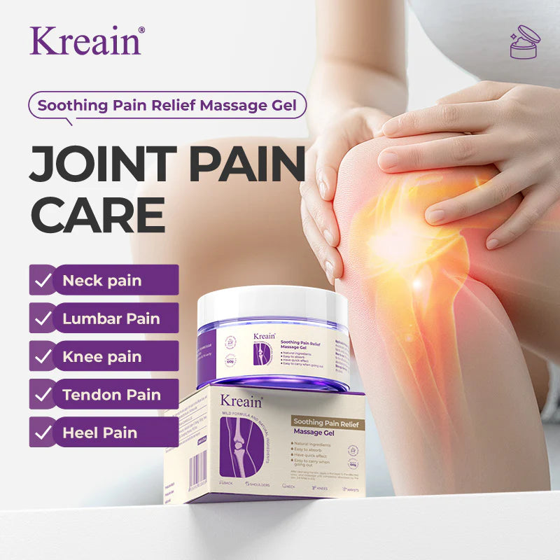 Kreain 5 Rapid Relief Therapy Gel – Soothes knees, lumbar, neck, hands, and feet; contains boswellia, glucosamine, and collagen
